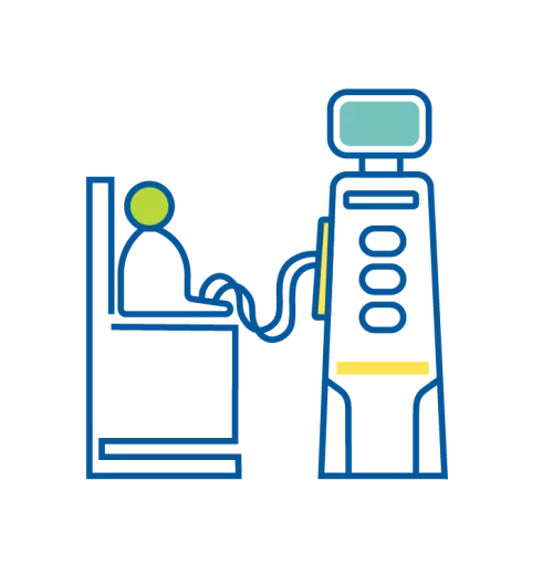 patient receiving dialysis