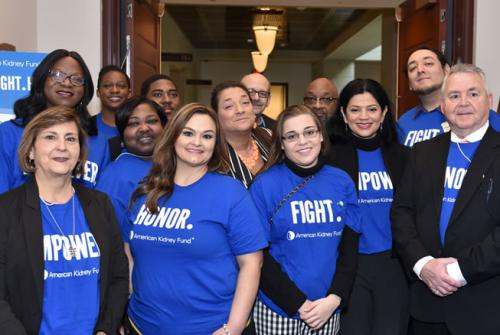 AKF Ambassadors in blue shirts in a congressional office