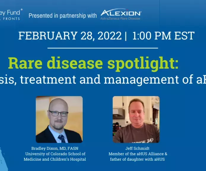 Rare disease spotlight: Diagnosis, treatment and management of aHUS