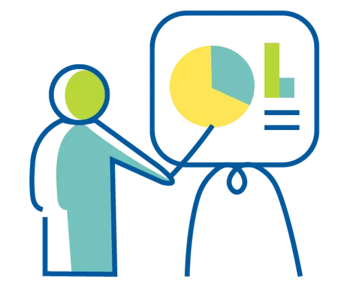 someone doing a presentation