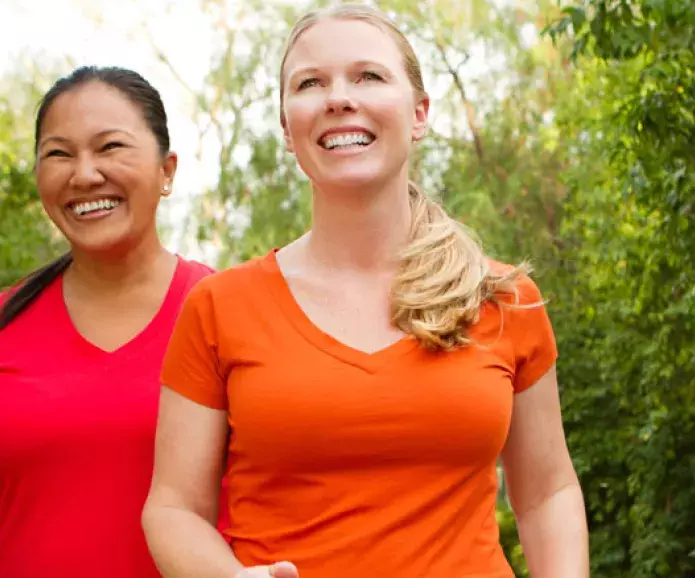 two women exercising