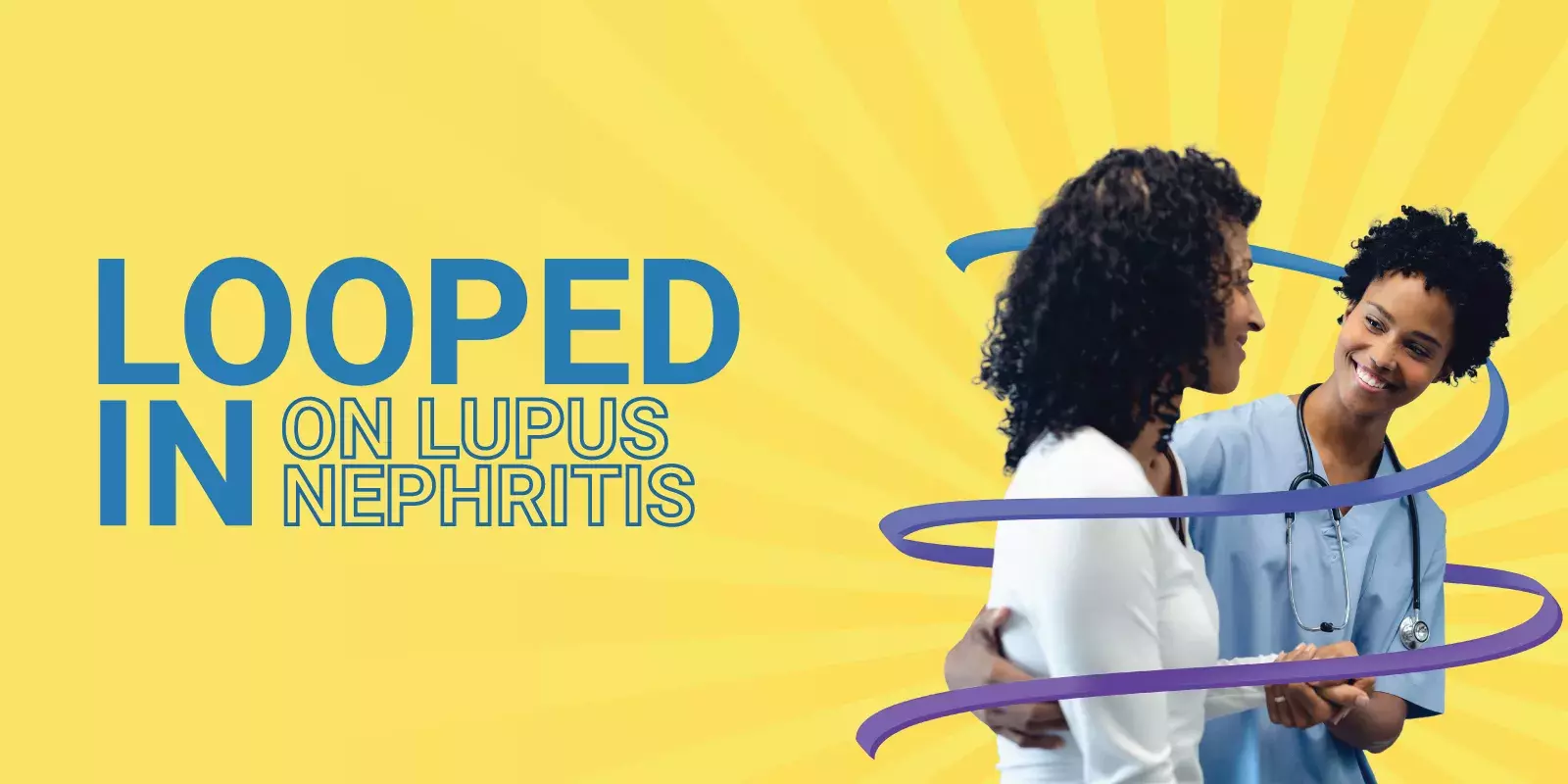 Woman talking to doctor, lupus nephritis